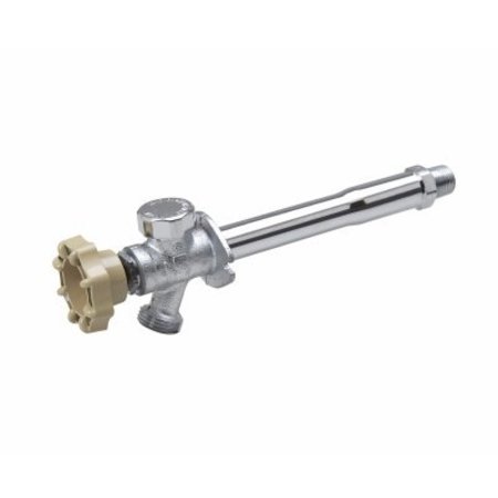 B & K Anti-Siphon Frost-Free Sillcock Valve 1/2 x 3/4in Connection MPT x Hose 125 psi Pressure Brass Body 104-823HC